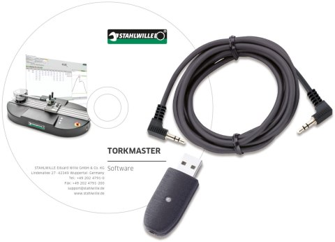 STAHLWILLE Kabel USB i oprogramowanie do PC do stanowiska do kontroli kluczy dynamometrycznych STAHLWILLE STAHLWILLE Kabel USB i oprogramowanie do PC do stanowiska do kontroli kluczy dynamometrycznych STAHLWILLE
