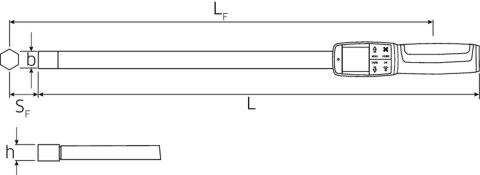 STAHLWILLE Klucz dynamometryczny elektroniczny 100-1000Nm z pomiarem kąta obrotu, 22x28mm, w skrzynce STAHLWILLE