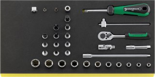 STAHLWILLE Zestaw TCS 1/3 narzędzi 1/4", 33-częściowy STAHLWILLE