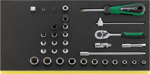 STAHLWILLE Zestaw TCS 1/3 narzędzi 1/4", 33-częściowy STAHLWILLE