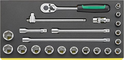STAHLWILLE Zestaw TCS 1/3 narzędzi 3/8", 22-elementowy STAHLWILLE STAHLWILLE Zestaw TCS 1/3 narzędzi 3/8", 22-elementowy STAHLWILLE