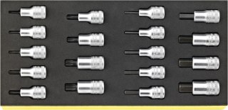 STAHLWILLE Zestaw TCS 1/3 nasadek 1/2", 18-elementowy STAHLWILLE