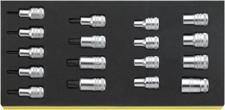 STAHLWILLE Zestaw TCS 1/3 nasadek 1/2" typu TORX, 17-częściowy STAHLWILLE