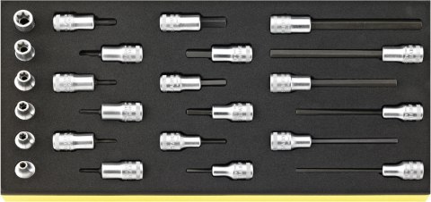 STAHLWILLE Zestaw TCS 1/3 nasadek 3/8", 24 elementowy STAHLWILLE