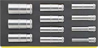 STAHLWILLE Zestaw TCS 1/3 nasadek długich 1/2", 10-32mm, 11-elementowy STAHLWILLE