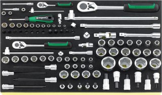 STAHLWILLE Zestaw TCS 3/3 narzędzi 1/4", 3/8", 1/2", 97-częściowy STAHLWILLE