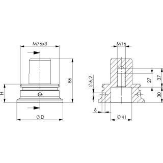 AMF Podstawa do sytemu modułowego 6425 FG AMF