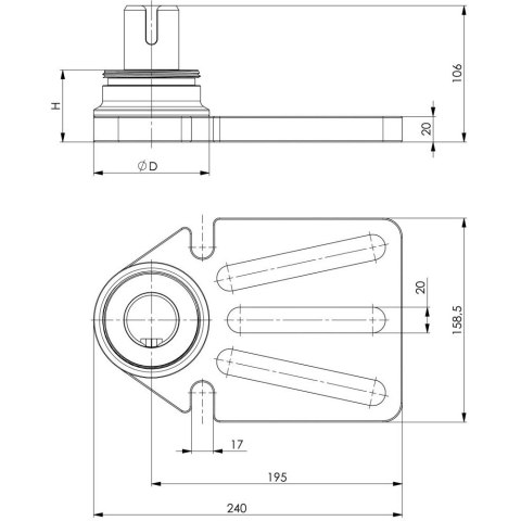 AMF Podstawa do sytemu modułowego 6425 FG AMF