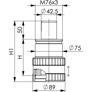 AMF Przedłużka 6425Z-300mm AMF