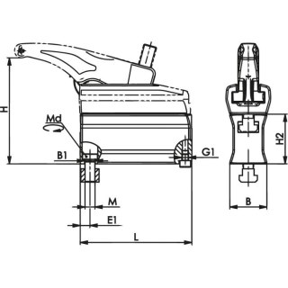 AMF Przedłużka 7600Z-43 M16x18 AMF