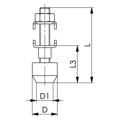 AMF Śruba dociskowa ESD 6890, wielkość 1 AMF