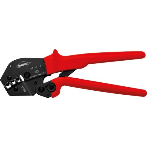 KNIPEX Szczypce dźwigniowe 250mm do zagniatania tulejek kablowych, 2x6,2x10 i 2x16mm, 97 52 18, KNIPEX