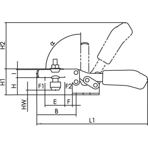 AMF Docisk szybkomoc.poziomy 6830 ESD wlk.2 AMF