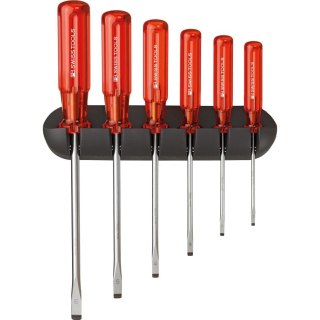 PB Swiss Tools Zestaw wkrętaków 6-cz., płaskich w uchwycie ściennym Classic PB Swiss Tools