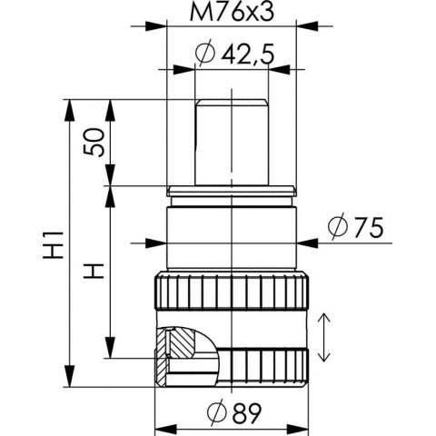 AMF Przedłużka 6425Z-200mm AMF