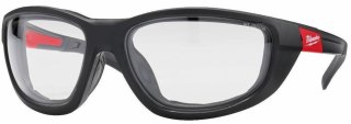 Milwaukee okulary ochronne bezbarwne premium z uszczelką 4932471885