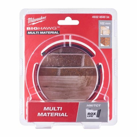 Milwaukee otwornica big hawg 102mm multi material 4932464934