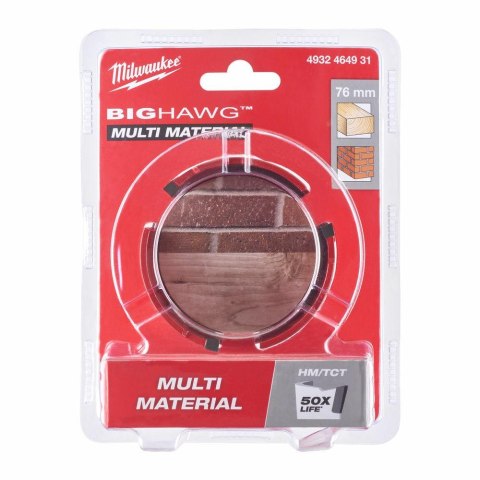 Milwaukee otwornica big hawg 76mm multi material 4932464931