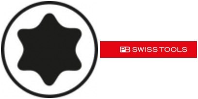 PB Swiss Tools Wkrętak z rękoj.poprz. zest.w kartonowym pudełku 6-cz. T8-25 PB Swiss Tools