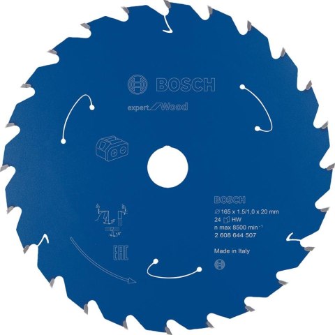 Bosch Tarcza pilarska węglikowa 165x1.5/1x20 24 zęby Bosch Bosch Tarcza pilarska węglikowa 165x1.5/1x20 24 zęby Bosch