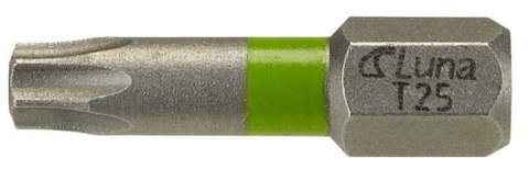 Luna Groty wkrętakowe ze strefą skrętną Torx H6.3 25 mm TX30 Luna