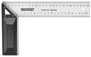 Teng Tools Kątownik stolarski z połączeniem uciosowym i przykładnią z tworzywa sztucznego 200 mm SQAA200 Teng Tools