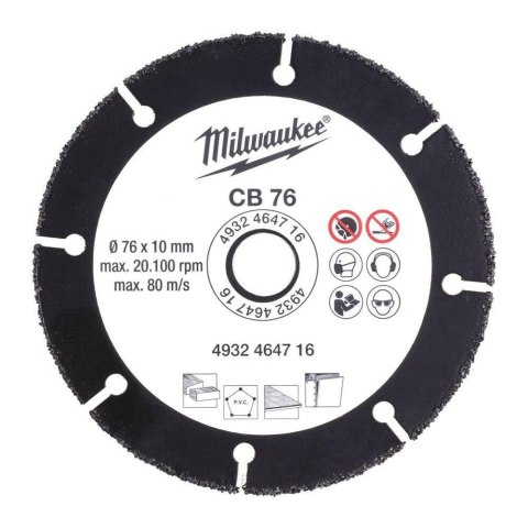 Milwaukee tarcza 76mm uniwersalna 4932464716