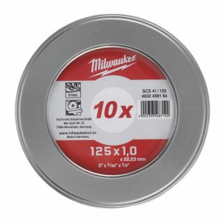 Milwaukee tarcza do metalu 125 x 1,0 x 22,2mm pro+, inox /10szt. 4932478998