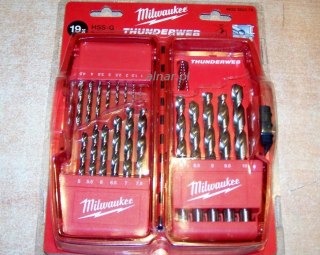 Milwaukee wiertła do metalu hss-g thunderweb komplet 19 sztuk 1-10mm 4932352374