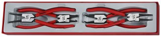 Teng Tools 4-elementowy zestaw szczypiec do wewn. i zewn. pierścieni osadczych Teng Tools TTX474-9