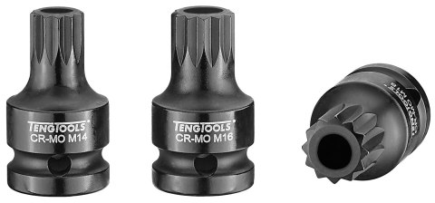 Teng Tools Nasadka trzpieniowa udarowa xZN Spline z chwytem 1/2" 16 mm Teng Tools Teng Tools Nasadka trzpieniowa udarowa xZN Spline z chwytem 1/2" 16 mm Teng Tools