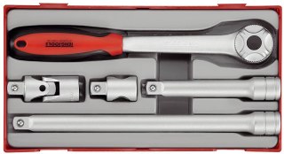 Teng Tools Zestaw pokrętła zapadkowe z chwytem kwadratowymgo. Z chwytem □ ½" Teng Tools TT1205