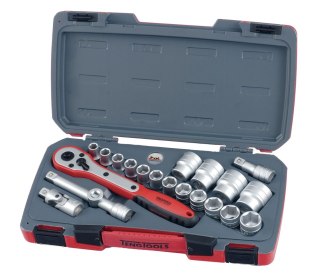 Teng Tools 21-elementowy zestaw narzędzi nasadowych z chwytem kwadratowym 1/2". Teng Tools T1221-6