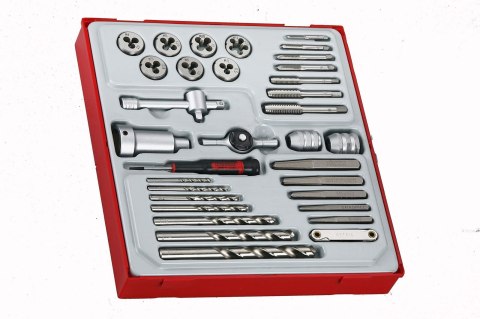 Teng Tools 34-elementowy zestaw gwintowniczy Teng Tools TTDTD34