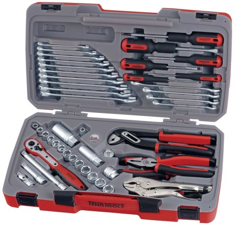 Teng Tools 48-elementowy zestaw narzędzi nasadowych z chwytem kwadratowym 3/8" Teng Tools T3848