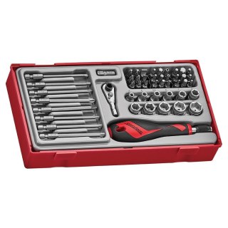 Teng Tools 49-elementowy zestaw wkrętaka z grotami wymiennymi Teng Tools TTMDQ49