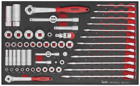 Teng Tools 57-elementowy zestaw narzędzi Teng Tools TEFSK57