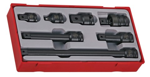 Teng Tools 7-elementowy zestaw nasadek udarowych z chwytem kwadratowym 1/2" TT9207 Teng Tools