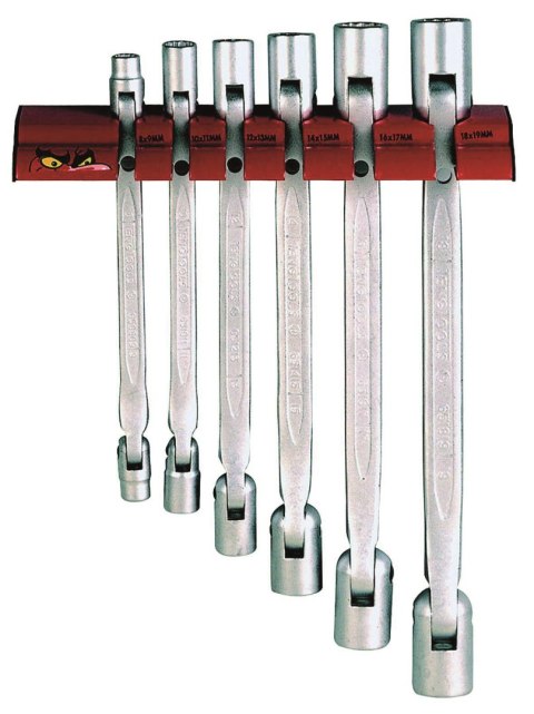 Teng Tools Klucze nasadowe przegubowe na wieszaku ściennym Teng Tools WRDF06 Teng Tools Klucze nasadowe przegubowe na wieszaku ściennym Teng Tools WRDF06