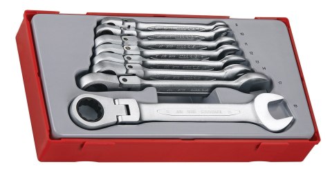 Teng Tools Klucze płasko-oczkowe przegubowe z zapadką TT6508RF Teng Tools Teng Tools Klucze płasko-oczkowe przegubowe z zapadką TT6508RF Teng Tools