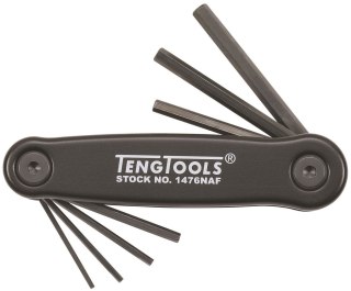 Teng Tools Klucze trzpieniowe sześciokątne calowe w zestawie Teng Tools 1476NAF