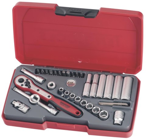 Teng Tools Zestaw narzędzi nasadowych z chwytem kwadratowym 1/4" Teng Tools T1435AF