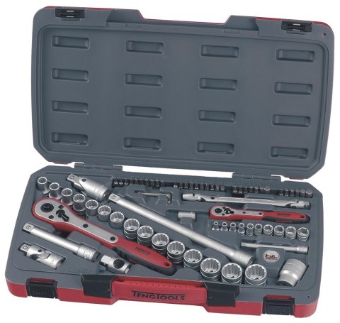 Teng Tools Zestaw narzędzi nasadowych z chwytem kwadratowym 1/4" i 1/2" Teng Tools T1272