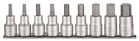 Teng Tools Zestaw nasadek trzpieniowych sześciokątnych calowych z chwytem kwadratowym 1/2" Teng Tools M1209AF Teng Tools Zestaw nasadek trzpieniowych sześciokątnych calowych z chwytem kwadratowym 1/2" Teng Tools M1209AF