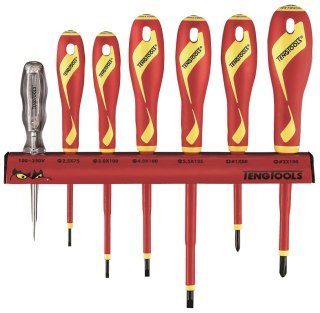 Teng Tools Zestaw wkrętaków 1000V na wieszaku ściennym WRMDV07N Teng Tools