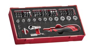 Teng Tools 78-elementowy zestaw grotów wkrętakowych Teng Tools TEAMDQ78