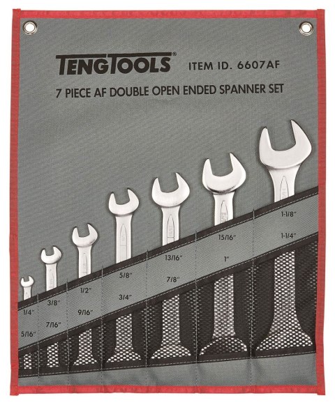 Teng Tools Klucze płaskie stałe w zestawie Teng Tools 6607AF Teng Tools Klucze płaskie stałe w zestawie Teng Tools 6607AF