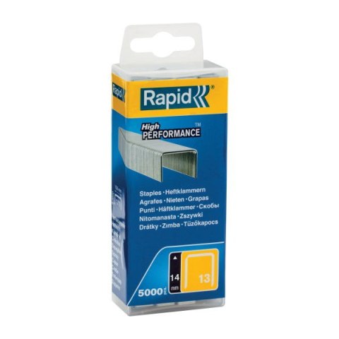 Rapid Zszywki Rapid z drutu cienkiego nr 13 (14 mm) - opakowanie 5000 szt. Rapid Zszywki Rapid z drutu cienkiego nr 13 (14 mm) - opakowanie 5000 szt.