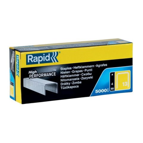Rapid Zszywki Rapid z drutu cienkiego nr 13 (4 mm) - opakowanie 5000 szt. Rapid Zszywki Rapid z drutu cienkiego nr 13 (4 mm) - opakowanie 5000 szt.