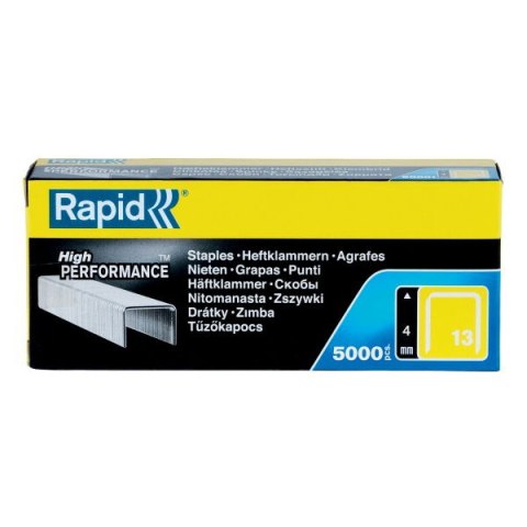 Rapid Zszywki Rapid z drutu cienkiego nr 13 (4 mm) - opakowanie 5000 szt. Rapid Zszywki Rapid z drutu cienkiego nr 13 (4 mm) - opakowanie 5000 szt.